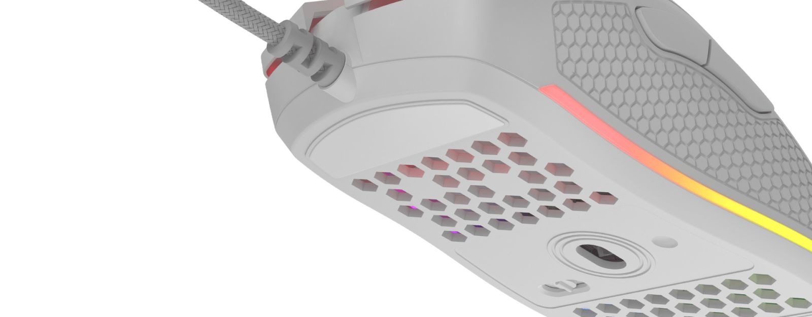 Мишка Genesis Krypton 550, оптична (8000 dpi), USB, бяла, гейминг, RGB подсветка - характеристика 6