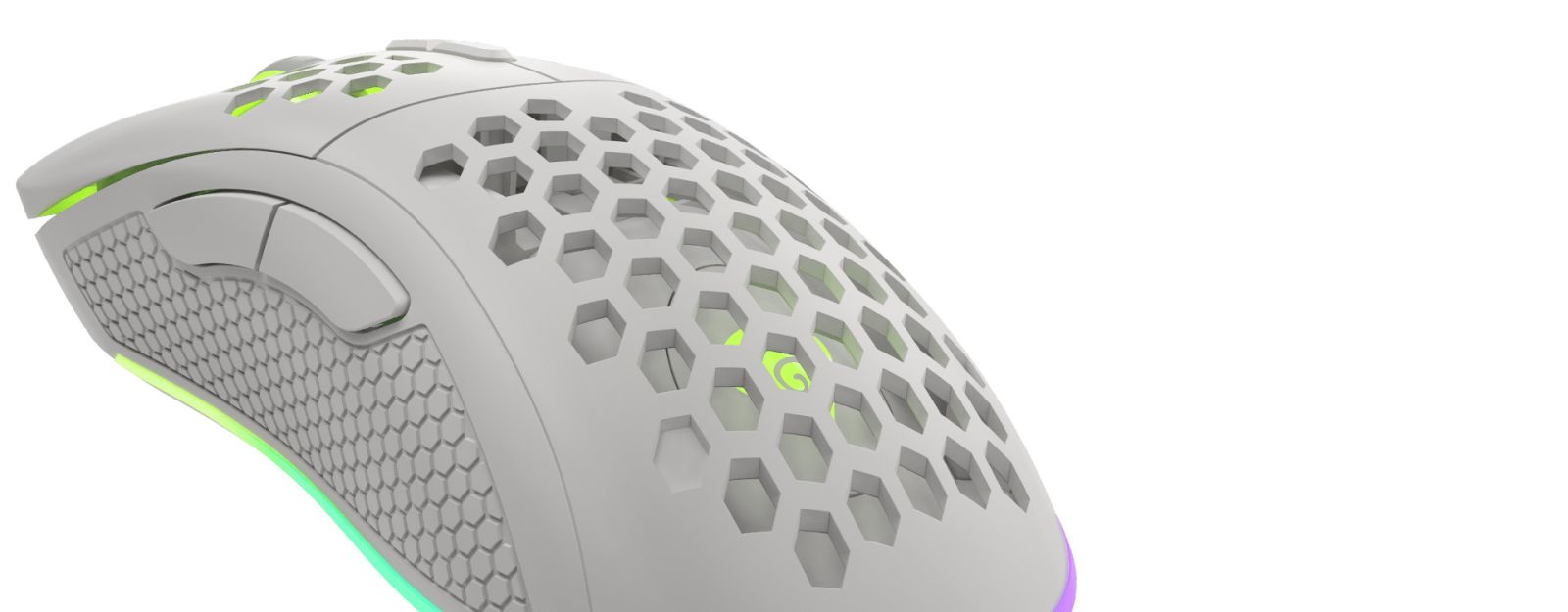 Мишка Genesis Krypton 550, оптична (8000 dpi), USB, бяла, гейминг, RGB подсветка - характеристика 7