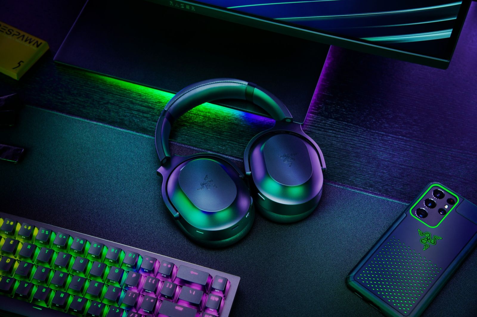 Слушалки Razer Barracuda Pro RZ04-03780100-R3M1, безжични, Wi-Fi, Bluetooth, микрофон, гейминг, USB-C dongle, ANC, до 40 часа време на работа, черни - характеристика 1