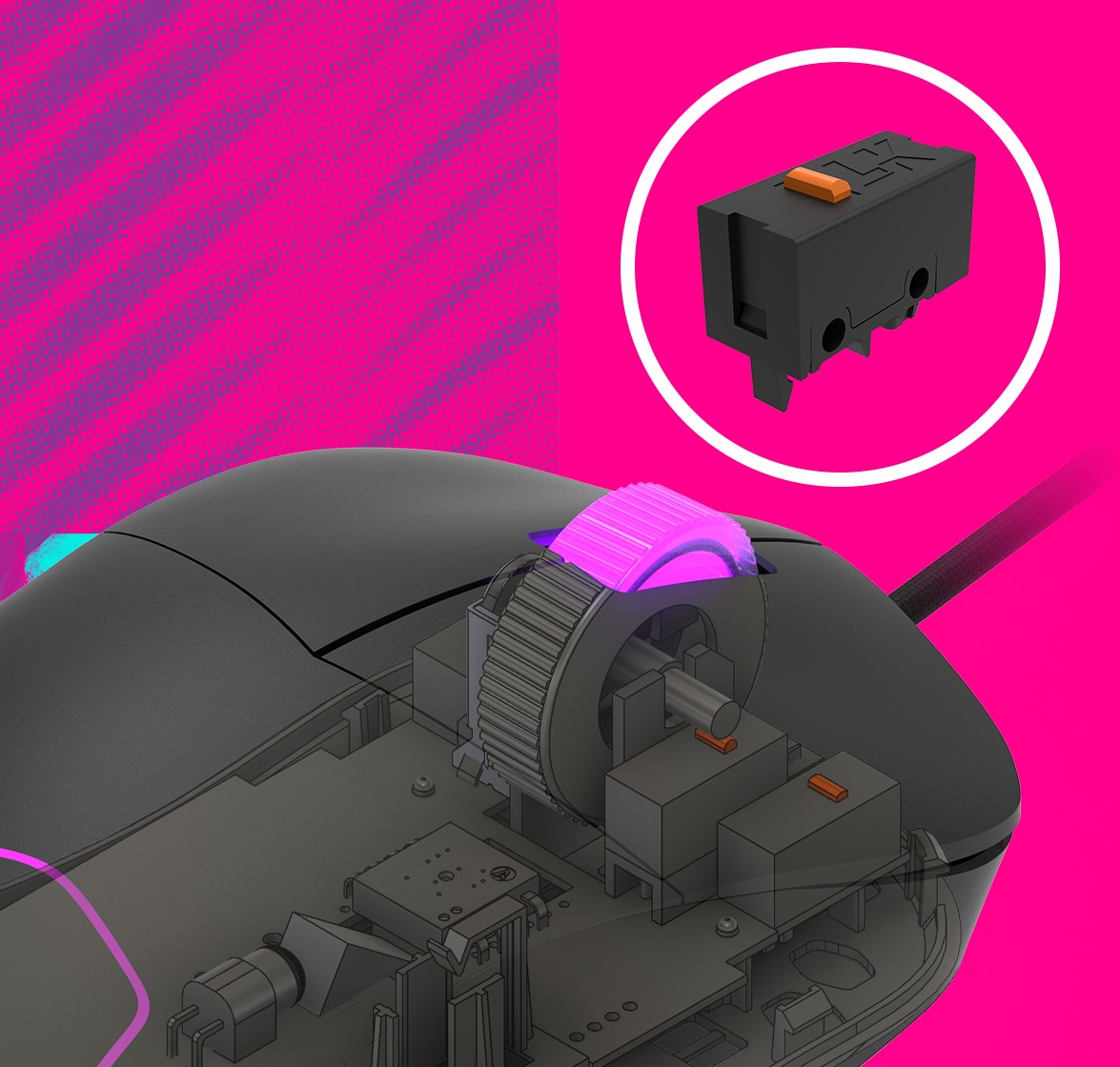 Мишка CoolerMaster MM730 (MM-730-KKOL1), оптична (16000dpi), USB, черна, гейминг, 6 програмирани бутона - характеристика 5