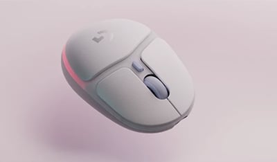 Мишка Logitech G705, оптична (8200 dpi), безжична, USB, Bluetooth, гейминг, бяла, 6 програмируеми бутона, RGB подсветка, до 40 часа време на работа - характеристика 2