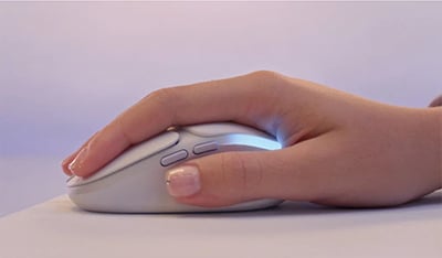 Мишка Logitech G705, оптична (8200 dpi), безжична, USB, Bluetooth, гейминг, бяла, 6 програмируеми бутона, RGB подсветка, до 40 часа време на работа - характеристика 3