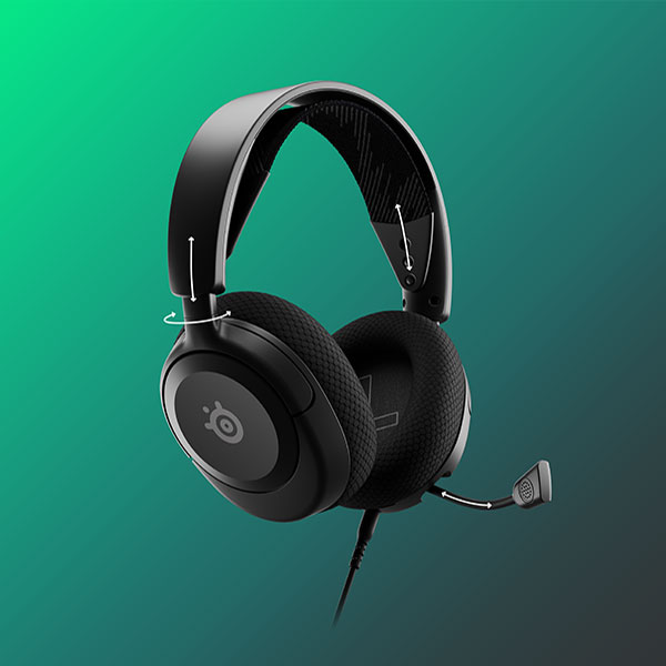 Слушалки SteelSeries Arctis Nova 1 Black, микрофон, гейминг, Active Noise Cancellation, 360° Spatial Audio, AirWeave мемори пяна, USB, еквалайзер Pro-Grade, черни - характеристика 7