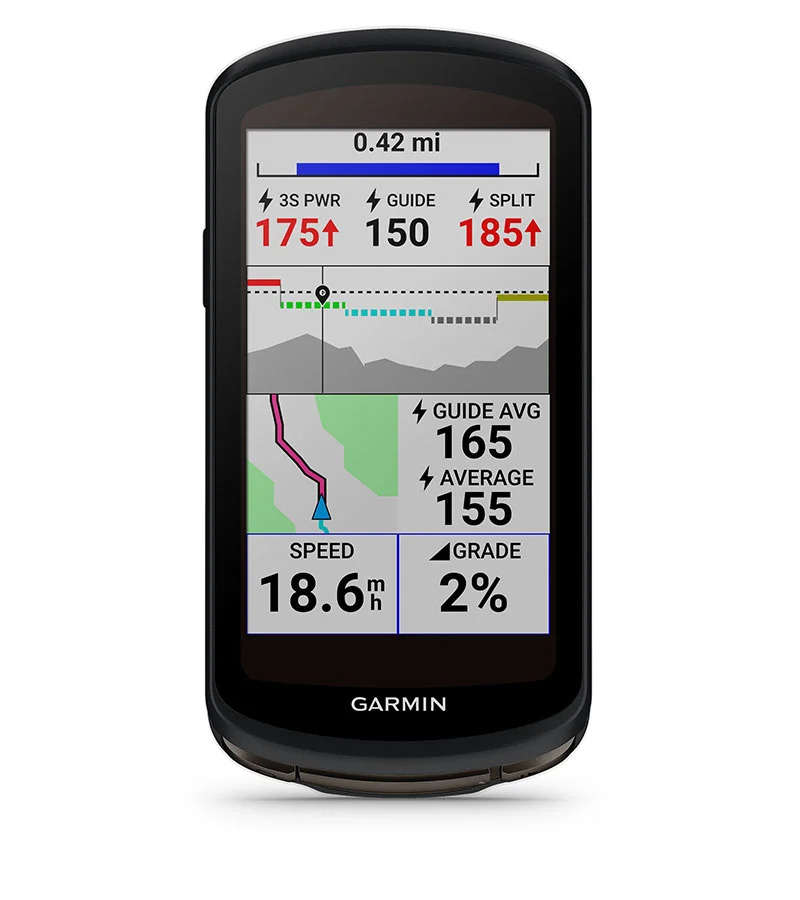 Навигация за велосипеди Garmin Edge 1040 Solar, 3.5" (8.89 cm) дисплей, GPS, Wi-Fi, ANT+, Bluetooth, 64GB вградена памет, до 30 часа време за работа, microSD слот, IPX7 водоустойчивост, соларно зареждане, основна карта - характеристика 5