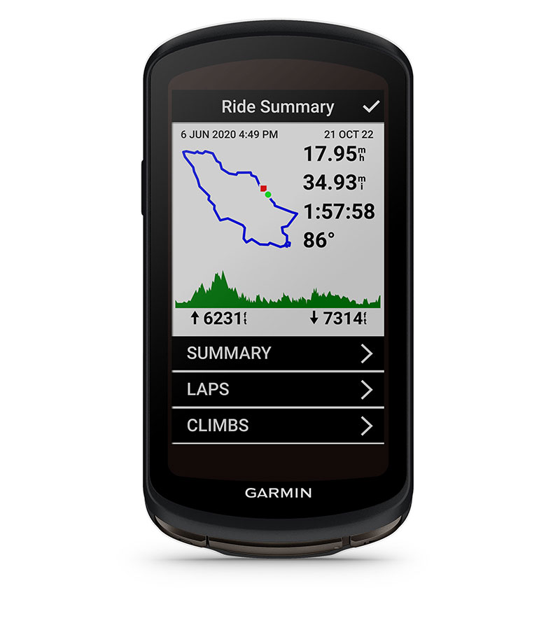Навигация за велосипеди Garmin Edge 1040 Solar, 3.5" (8.89 cm) дисплей, GPS, Wi-Fi, ANT+, Bluetooth, 64GB вградена памет, до 30 часа време за работа, microSD слот, IPX7 водоустойчивост, соларно зареждане, основна карта - характеристика 30