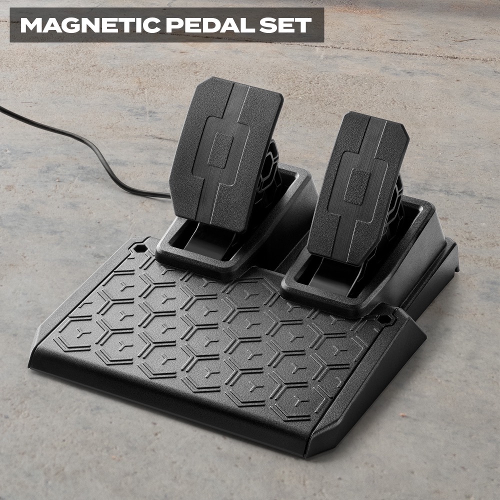 Волан с педали Thrustmaster T128-X (4460184), за Xbox Series X/S/Xbox One/PC, 270° до 900° градусов, магнитни педали T2PM без триене, черен - характеристика 2