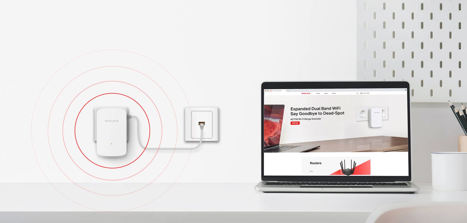 Range Extender/Репитер Mercusys ME20, 2.4GHz(300Mbps)/5 GHz(433Mbps), 1x RJ-45 10/100 Mbps - характеристика 6