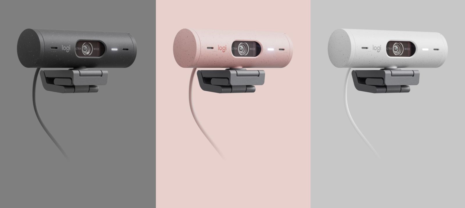 Уеб камера Logitech Brio 500 Rose (960-001421), микрофон, FHD@30fps, HDR, 4x Digital zoom, Auto Focus, USB-C, розова - характеристика 1