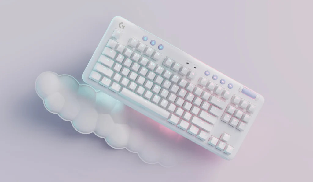 Клавиатура Logitech G715 TKL LIGHTSPEED, безжична, геймърскa, механична, GX Tactile mechanical суичове, RGB осветление, бяла, Bluetooth - характеристика 4