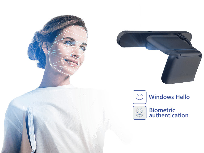 Видеоконферентна камера Prestigio Solutions VCS Windows Hello Camera, 2.1MP, FHD, USB - характеристика 2