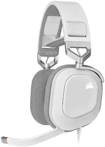 Слушалки Corsair HS80 White (CA-9011238-EU), микрофон, гейминг, Dolby Audio, RGB подсветка, USB, бели - характеристика 5
