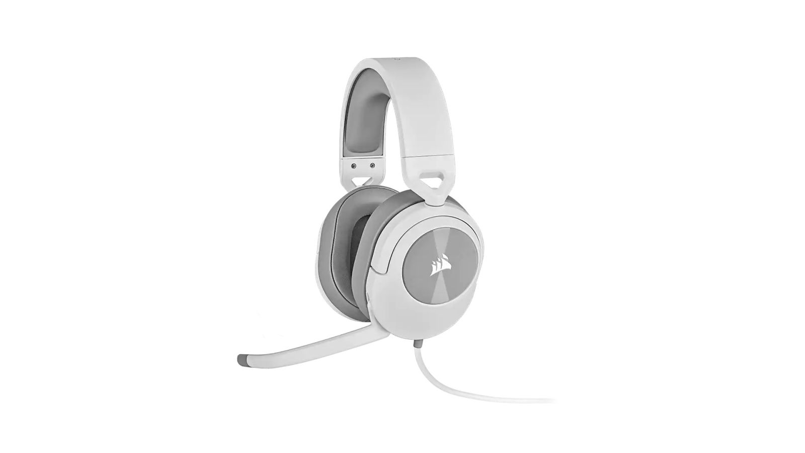 Слушалки Corsair HS55 Surround White (CA-9011266-EU), микрофон, гейминг, Dolby Audio 7.1, Discord Certified, AUX, бели - характеристика 1