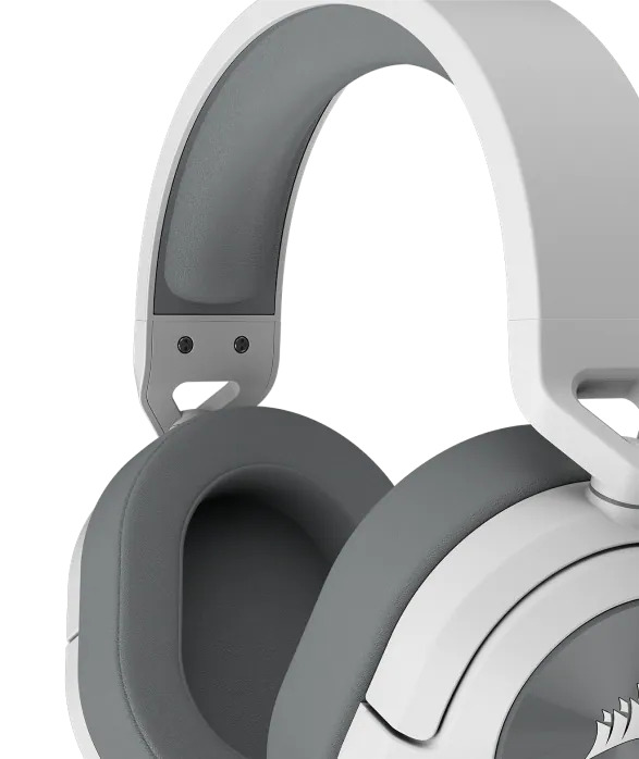 Слушалки Corsair HS55 Stereo White (CA-9011261-EU), микрофон, гейминг, Discord Certified, AUX, бели - характеристика 2
