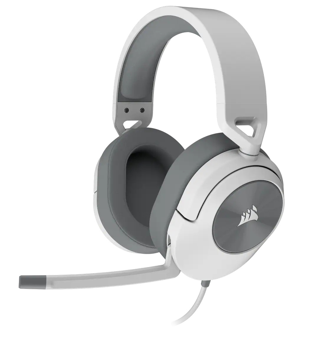 Слушалки Corsair HS55 Stereo White (CA-9011261-EU), микрофон, гейминг, Discord Certified, AUX, бели - характеристика 5