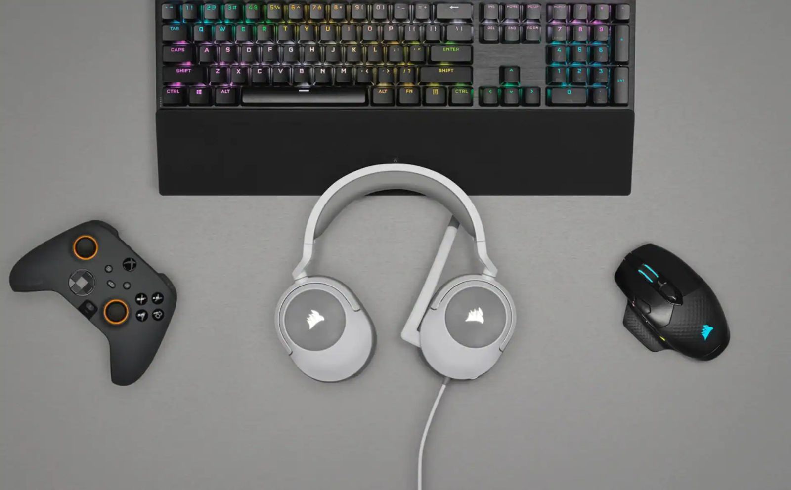 Слушалки Corsair HS55 Stereo White (CA-9011261-EU), микрофон, гейминг, Discord Certified, AUX, бели - характеристика 7