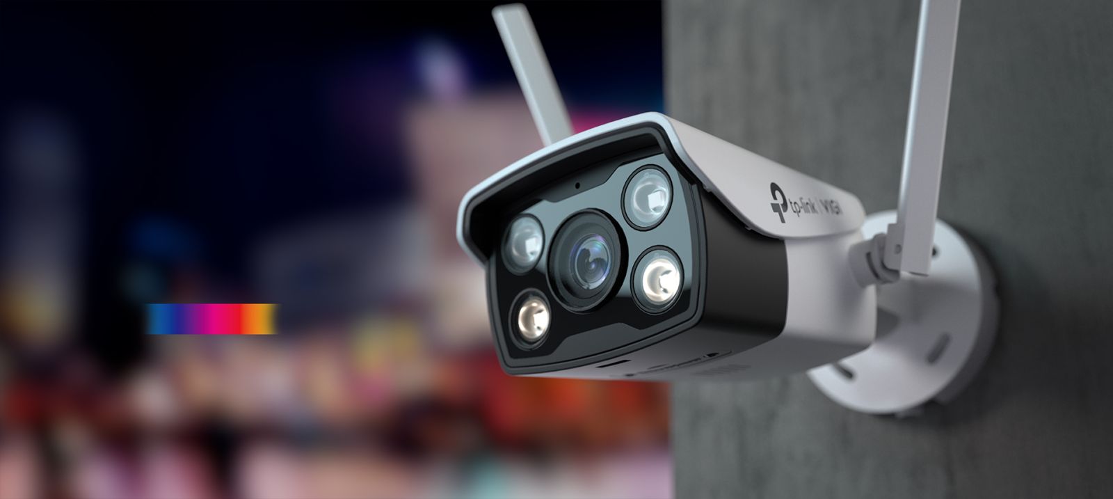 IP камера TP-Link VIGI C340-W, насочена "bullet" камера, 4Mpix(2560x1440@30FPS), 4mm обектив, H.265+/H.265/H.264+/H.264, IR осветеност (до 30 метра), за външен/вътрешен монтаж, Wi-Fi, RJ-45, микрофон, високоговорител, MicroSD слот - характеристика 1