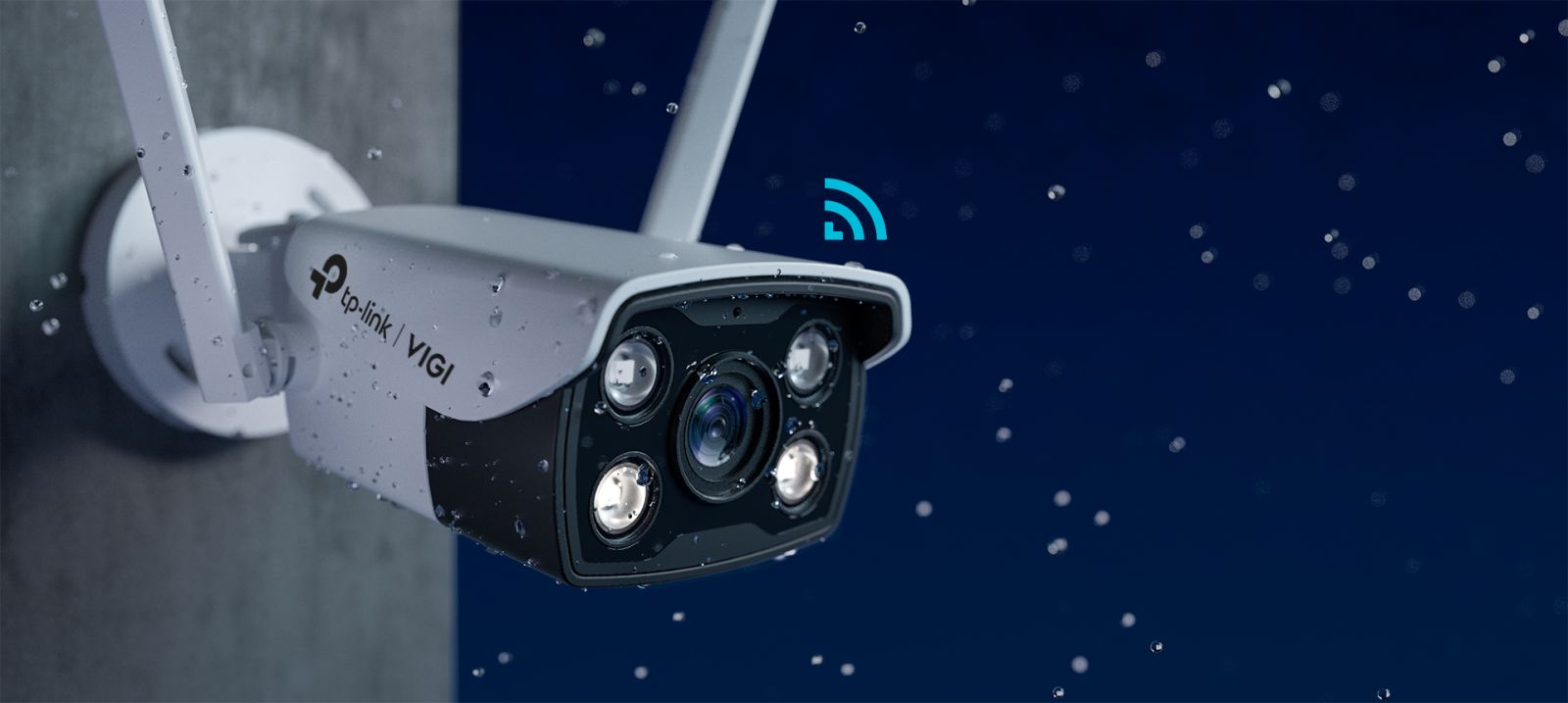 IP камера TP-Link VIGI C340-W, насочена "bullet" камера, 4Mpix(2560x1440@30FPS), 4mm обектив, H.265+/H.265/H.264+/H.264, IR осветеност (до 30 метра), за външен/вътрешен монтаж, Wi-Fi, RJ-45, микрофон, високоговорител, MicroSD слот - характеристика 2