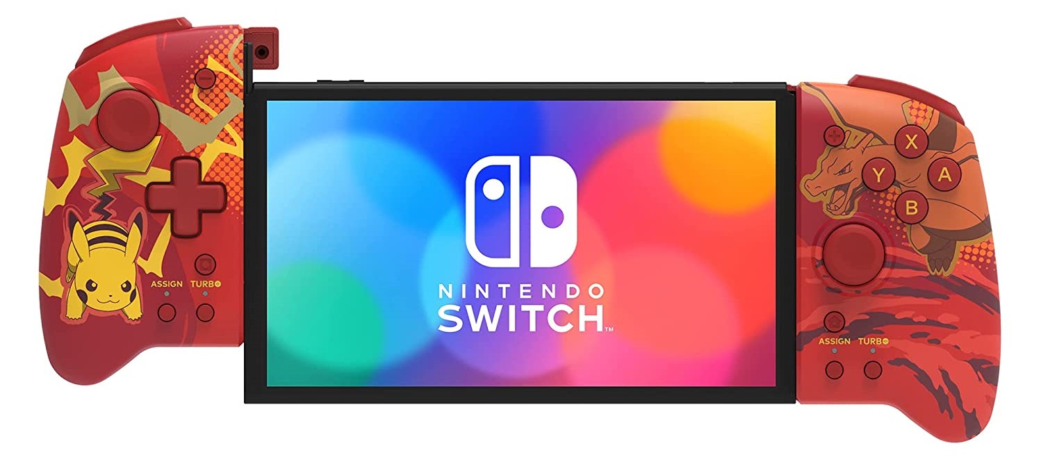 Геймпад HORI Split Pad Pro - Charizard & Pikachu, за Nintendo Switch, червен - характеристика 1
