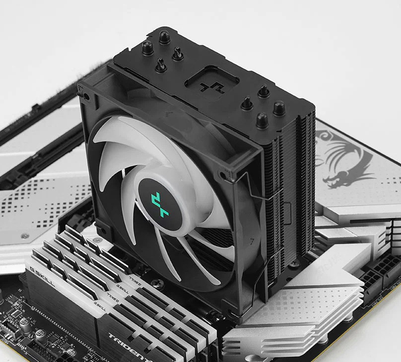 Охлаждане за процесор DeepCool AG400 BK ARGB, съвместимост със сокети Intel LGA 1700/1200/1151/1150/1155 & AMD AM5/AM4 - характеристика 3