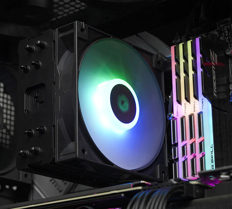 Охлаждане за процесор DeepCool AG400 BK ARGB, съвместимост със сокети Intel LGA 1700/1200/1151/1150/1155 & AMD AM5/AM4 - характеристика 4
