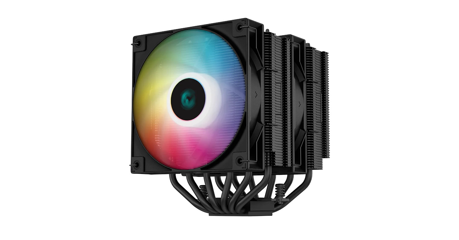 Охлаждане за процесор DeepCool AG620 BK ARGB, съвместимост със сокети Intel LGA 2066/2011-v3/2011/1700/1200/1151/1150/1155 & AMD AM5/AM4 - характеристика 1
