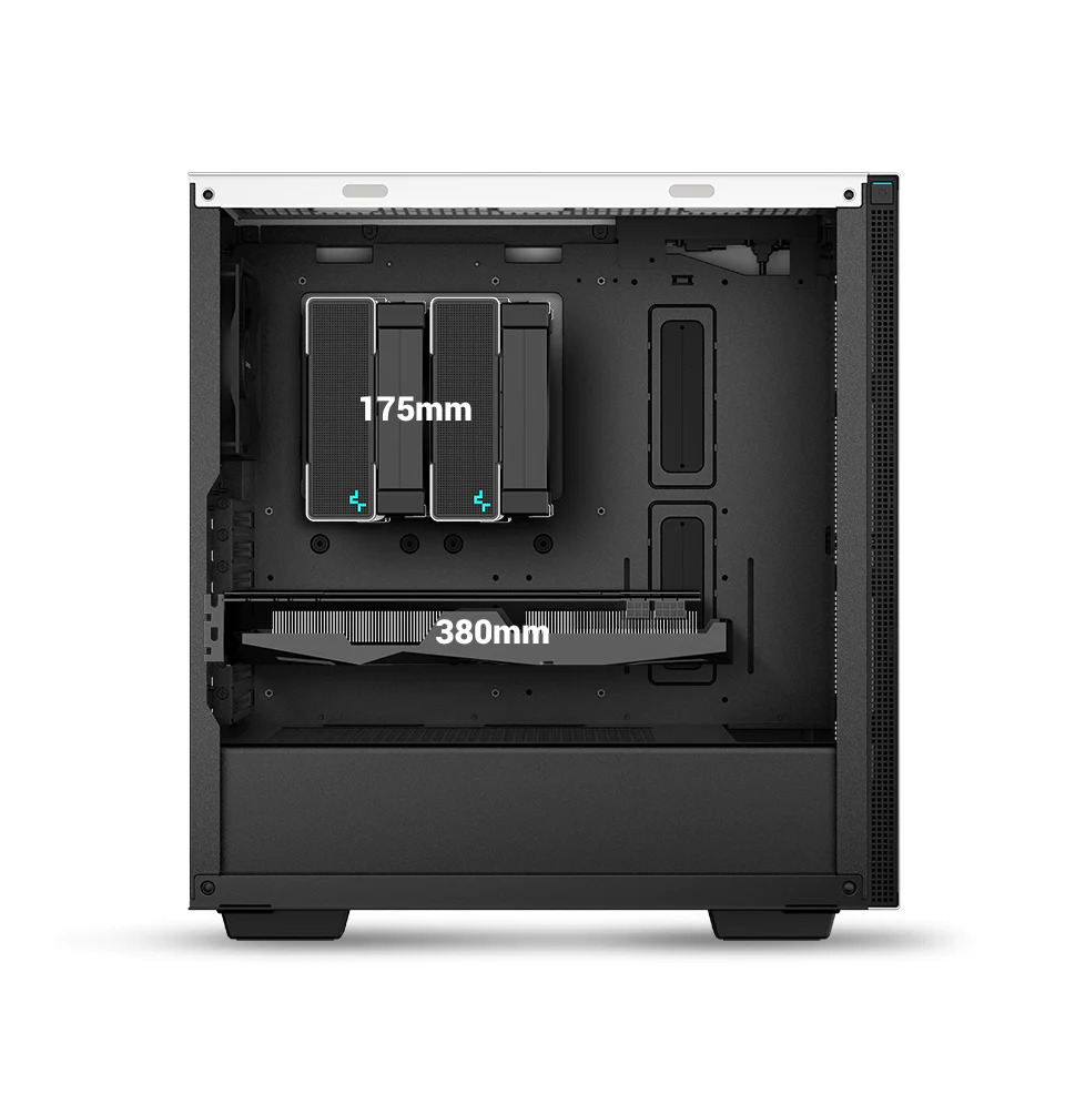 Кутия DeepCool CH510 WH, ATX/Micro ATX/Mini ITX/EATX, 2x USB 3.0, прозорец, бяла, без захранване - характеристика 3