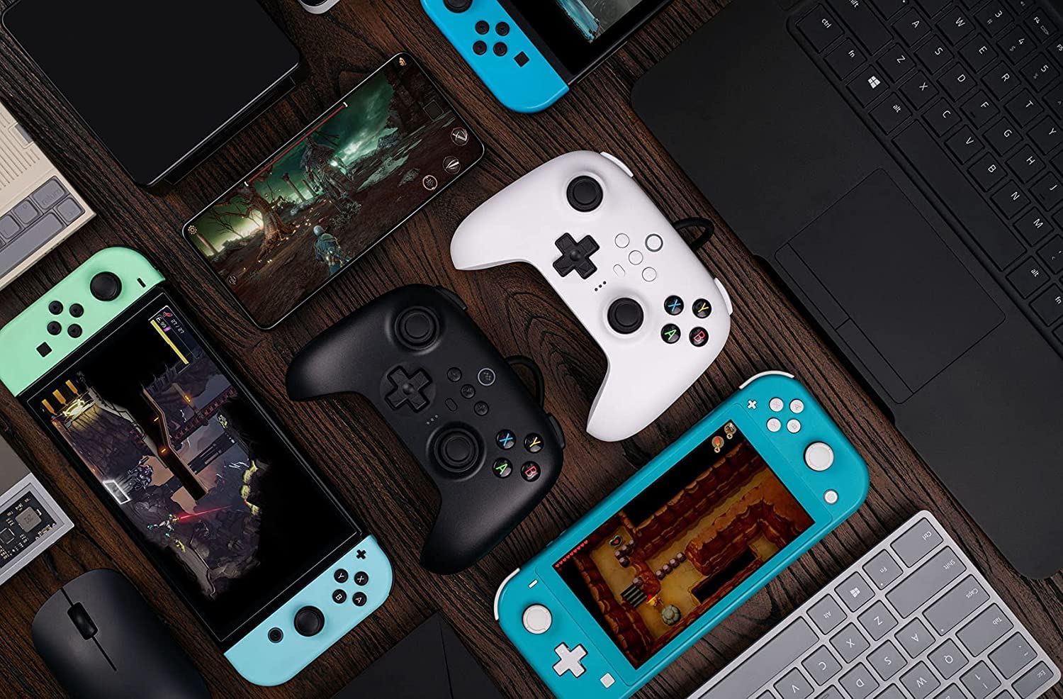 Геймпад 8Bitdo Ultimate Wired Controller White, за Nintendo Switch/PC, USB, бял - характеристика 1