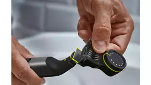 Мултитример Philips OneBlade Pro QP6551/17, до 120 мин. време за работа, 360-градусово острие, система за двойна защита, технология за следване на контурите, черен - характеристика 8