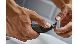 Мултитример Philips OneBlade Pro QP6551/17, до 120 мин. време за работа, 360-градусово острие, система за двойна защита, технология за следване на контурите, черен - характеристика 10