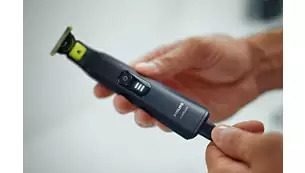 Мултитример Philips OneBlade Pro QP6541/15, до 90 мин. време за работа, гребен с 14 настройки за дължина, 360-градусово острие, система за двойна защита, технология за следване на контурите, черна - характеристика 12