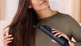 Четка за коса Philips Series 5000 BHA530/00, 1000W, за изправяне, 3 настройки за нагряване с 2 за скорост на вентилатора, 4x йонна технология, черна - характеристика 4