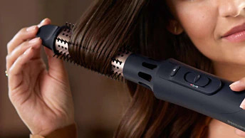 Четка за коса Philips Series 5000 BHA530/00, 1000W, за изправяне, 3 настройки за нагряване с 2 за скорост на вентилатора, 4x йонна технология, черна - характеристика 5