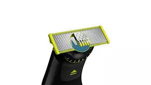 Мултитример Philips OneBlade Pro QP6651/61, до 120 мин. време за работа, светодиоден цифров дисплей, гребен с 14 настройки за дължина, 360-градусово острие, система за двойна защита, технология за следване на контурите, черна - характеристика 1