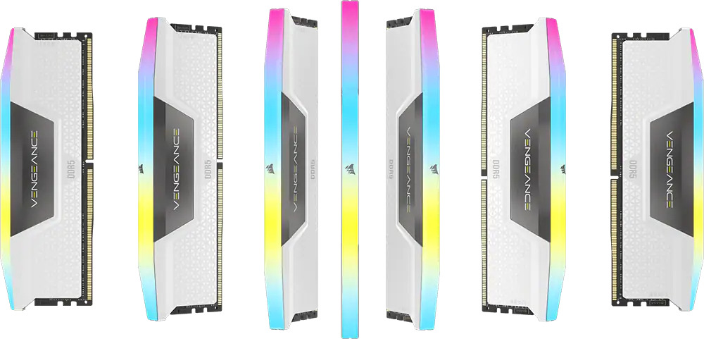 Памет 32GB (2x16GB) DDR5 6000MT/s, Corsair Vengeance RGB CMH32GX5M2D6000C36, 1.35V - характеристика 1