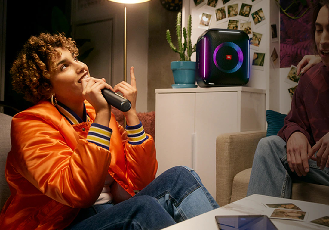 Тонколона JBL Partybox Encore, 2.0, 100W, Bluetooth 5.1, черна, до 10 часа време на работа, подсветка - характеристика 1