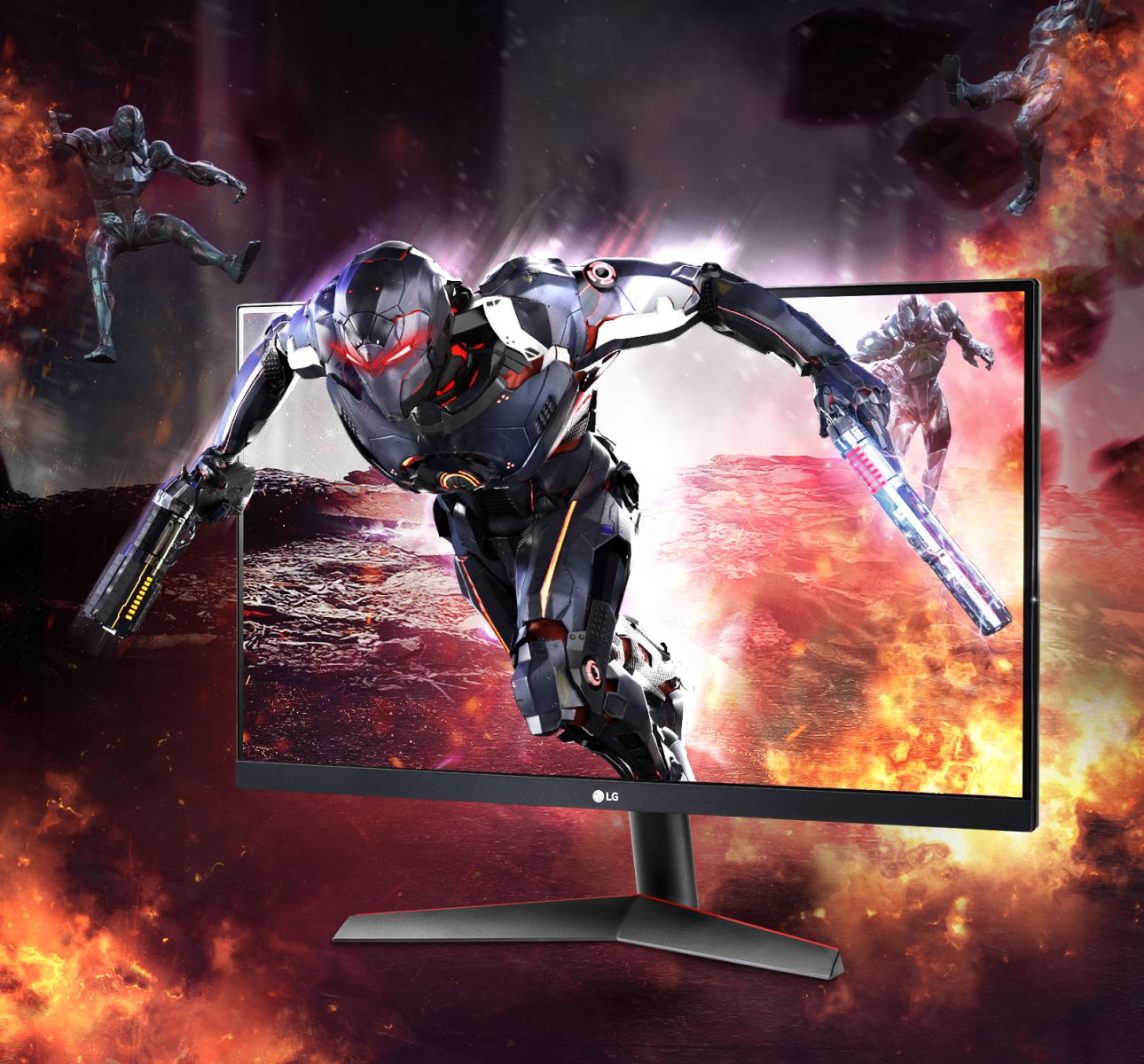 Монитор LG 24GN60R-B, 23.8 (60.45 cm) IPS панел, 144Hz, Full HD, 1ms (GtG), 1 000:1, 300cd/m2, DisplayPort, HDMI - характеристика 1