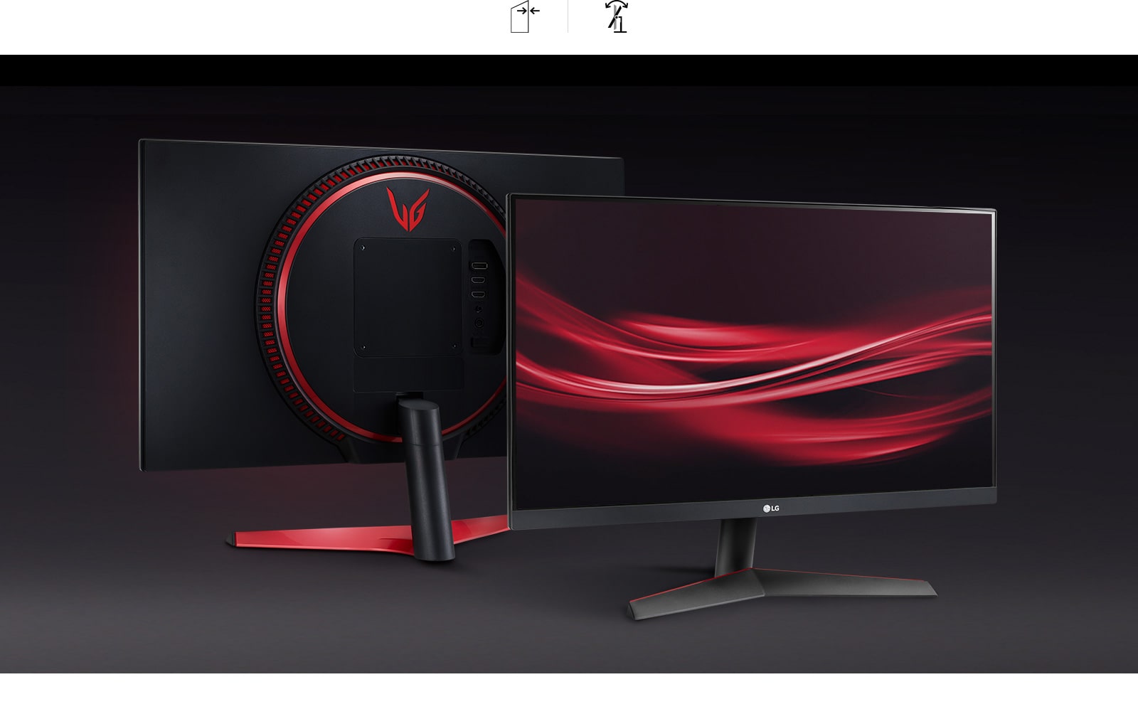 Монитор LG 24GN60R-B, 23.8 (60.45 cm) IPS панел, 144Hz, Full HD, 1ms (GtG), 1 000:1, 300cd/m2, DisplayPort, HDMI - характеристика 3