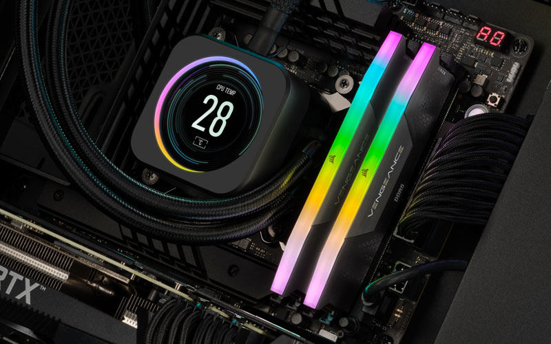 Памет 32GB (2x16GB) DDR5 6400Hz, Corsair Vengeance RGB CMH32GX5M2B6400C32, 1.4V - характеристика 1