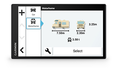 Навигация за автомобил Garmin Camper 1095 (010-02749-10), 10.1" (25.4 cm) IPS TFT дисплей, 32GB вградена памет, Bluetooth, Wi-Fi, до 2 часа време за работа, безплатни актуализации, карта на Европа, с вграден трафик приемник - характеристика 3