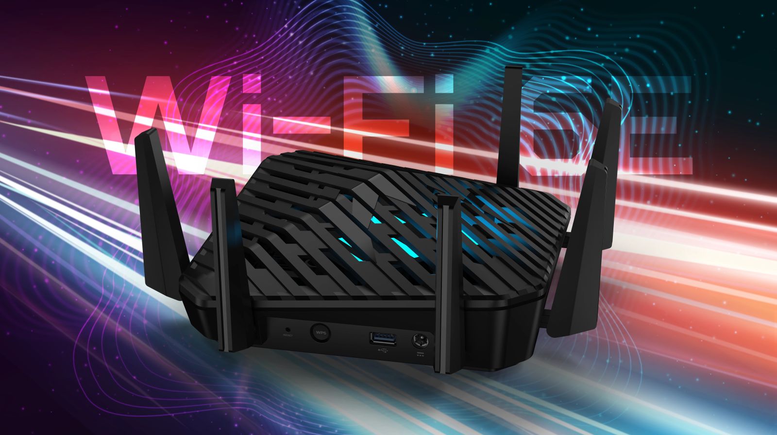 Рутер Acer Predator Connect W6 FF.G22WW.001, 4G LTE, 7800 Mbps, 2.4GHz/5GHz/6GHz, Wireless AX, 4x LAN1000, 1x WAN2500, 6x външни антени - характеристика 2