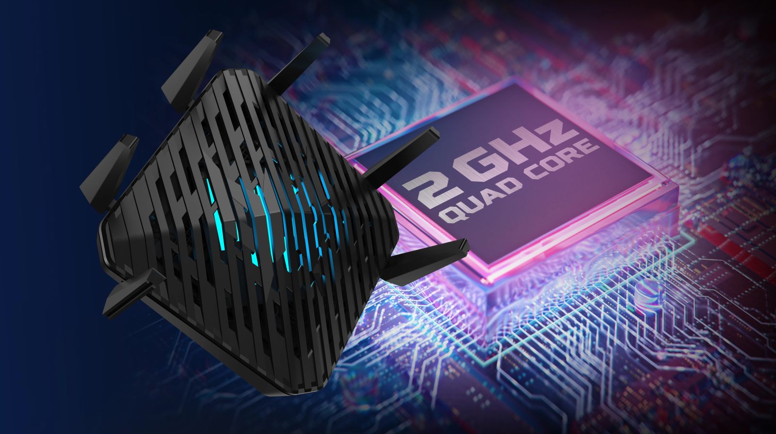 Рутер Acer Predator Connect W6 FF.G22WW.001, 4G LTE, 7800 Mbps, 2.4GHz/5GHz/6GHz, Wireless AX, 4x LAN1000, 1x WAN2500, 6x външни антени - характеристика 6