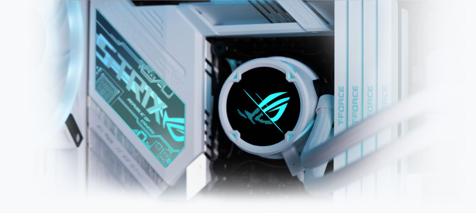 Водно охлаждане за процесор Asus ROG Strix LC II 360 ARGB White Edition, съвместимост със сокети Intel LGA 1700/1200/115x/2011/2011-3/2066 & AMD AM5/AM4/TR4 - характеристика 1