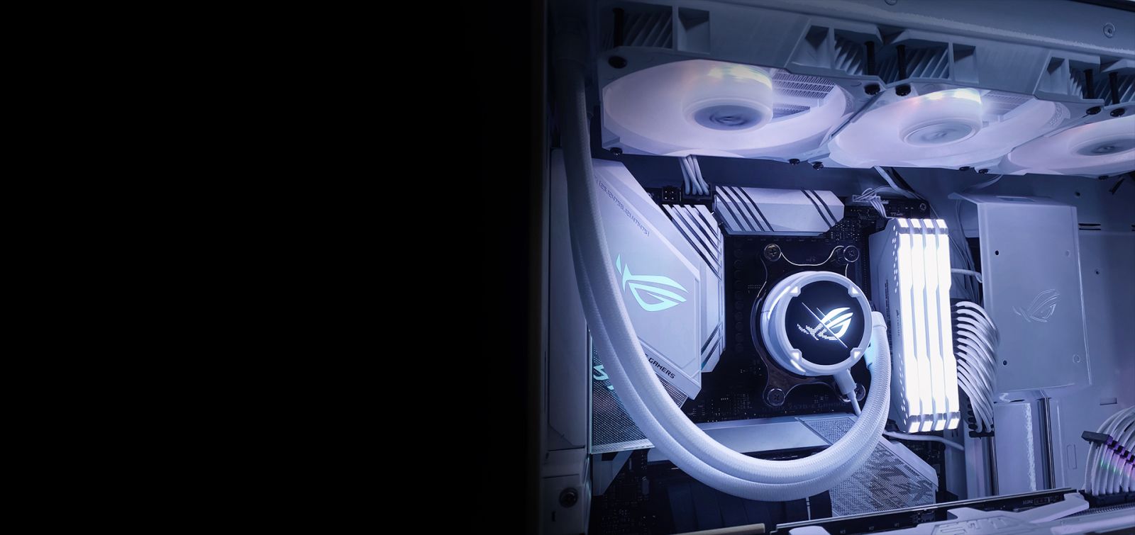 Водно охлаждане за процесор Asus ROG Strix LC II 360 ARGB White Edition, съвместимост със сокети Intel LGA 1700/1200/115x/2011/2011-3/2066 & AMD AM5/AM4/TR4 - характеристика 4