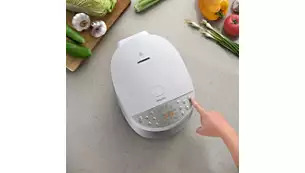 Мултифункционален уред за готвене Philips HD4713/40, 1300W, 60 програми, 6 литра, 3D система за нагряване, 5-слоен съд за готвене, бял - характеристика 2