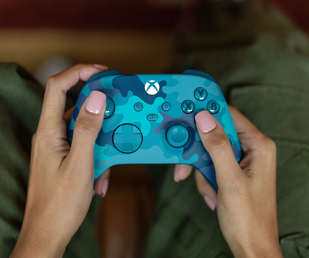 Геймпад Microsoft Xbox Series X Wireless Controller Mineral Camo Special Edition, безжичен, за PC/Xbox Series X/S, син - характеристика 2