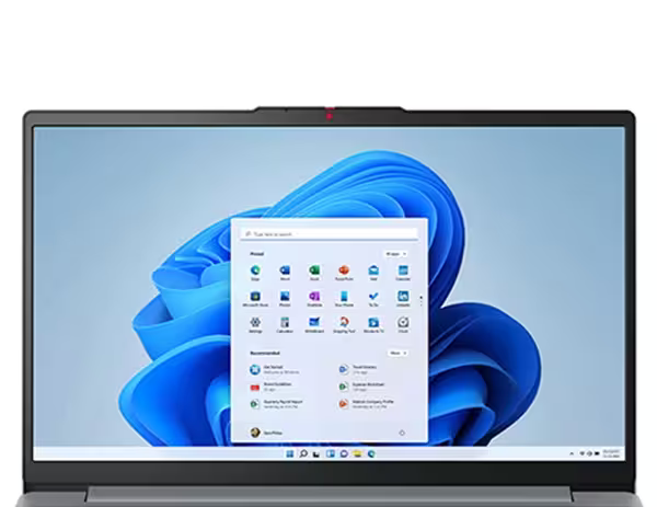 Лаптоп Lenovo IdeaPad Slim 3 (82XQ003ABM)(сив), четириядрен AMD Ryzen 5 7520U 2.8/4.3GHz, 15.6" (39.62 cm) Full HD TN 250nits Anti-Glare Display, (HDMI), 8GB LPDDR5, 512GB SSD, 1x USB-C 3.2 Gen 1, No OS - характеристика 2