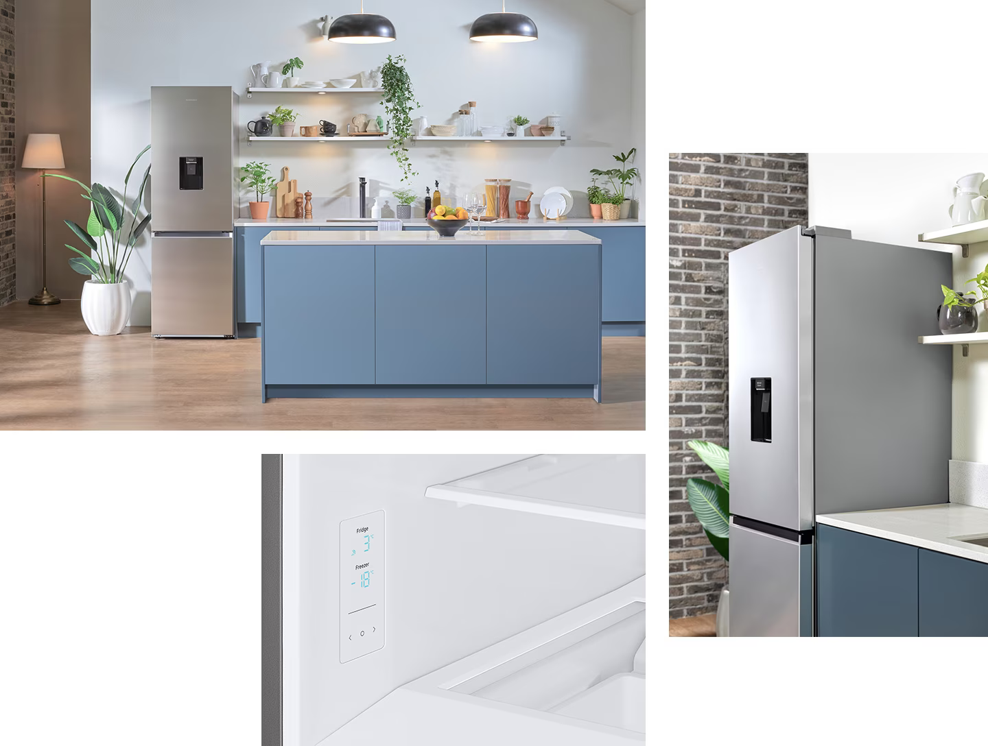 Хладилник с фризер Samsung RB34T652ESA/EF, клас E, 331 л. общ обем, свободностоящ, 256 kWh/годишно, диспенсер за вода, SpaceMax Technology, No frost, инокс - характеристика 4