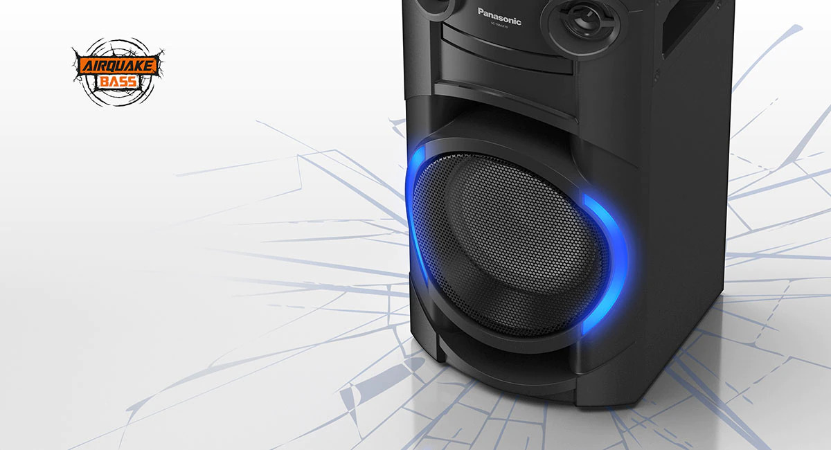 Караоке колона Panasonic SC-TMAX10E-K, 2.0, 300W, LED подсветка, Bluetooth, AUX, FM, USB, черна - характеристика 2