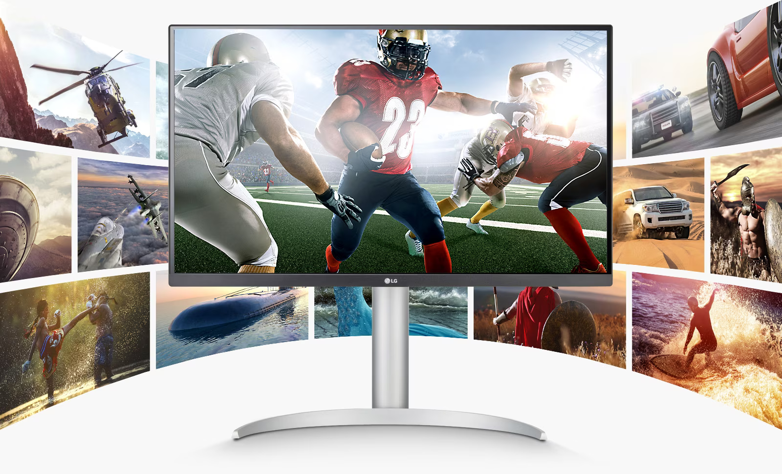 Монитор LG 27UP85NP-W, 27" (68.58 cm) IPS панел, 4K UHD, 5ms, 400 cd/m2, DisplayPort, HDMI, USB Type C, USB - характеристика 1