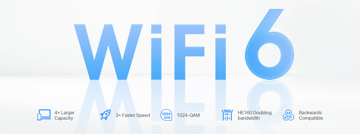Безжична Wi-fi система TP-Link Deco X50-PoE (3-pack), 3000Mbps, 2.4GHz (574 Mbps), 5GHz (2402 Mbps), Wireless AX, 1x 10/100/1000 LAN/WAN, 1x 10/100/2500 LAN/WAN, 4 вътрешни антени, PoE, 3 устройства - характеристика 1